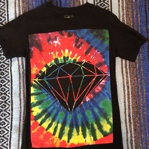 Popular Poison Tie Dye Diamond Mens Tee Shirt